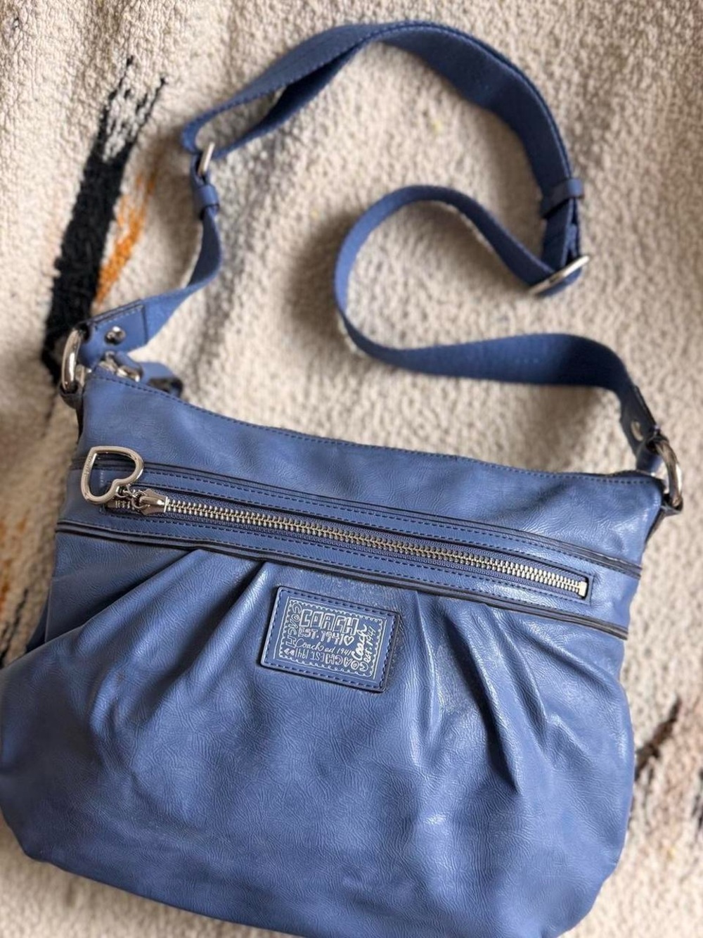Vintage Y2K 2000s Coach Poppy Daisy Liquid Gloss Baby BLE Crossbody Bag